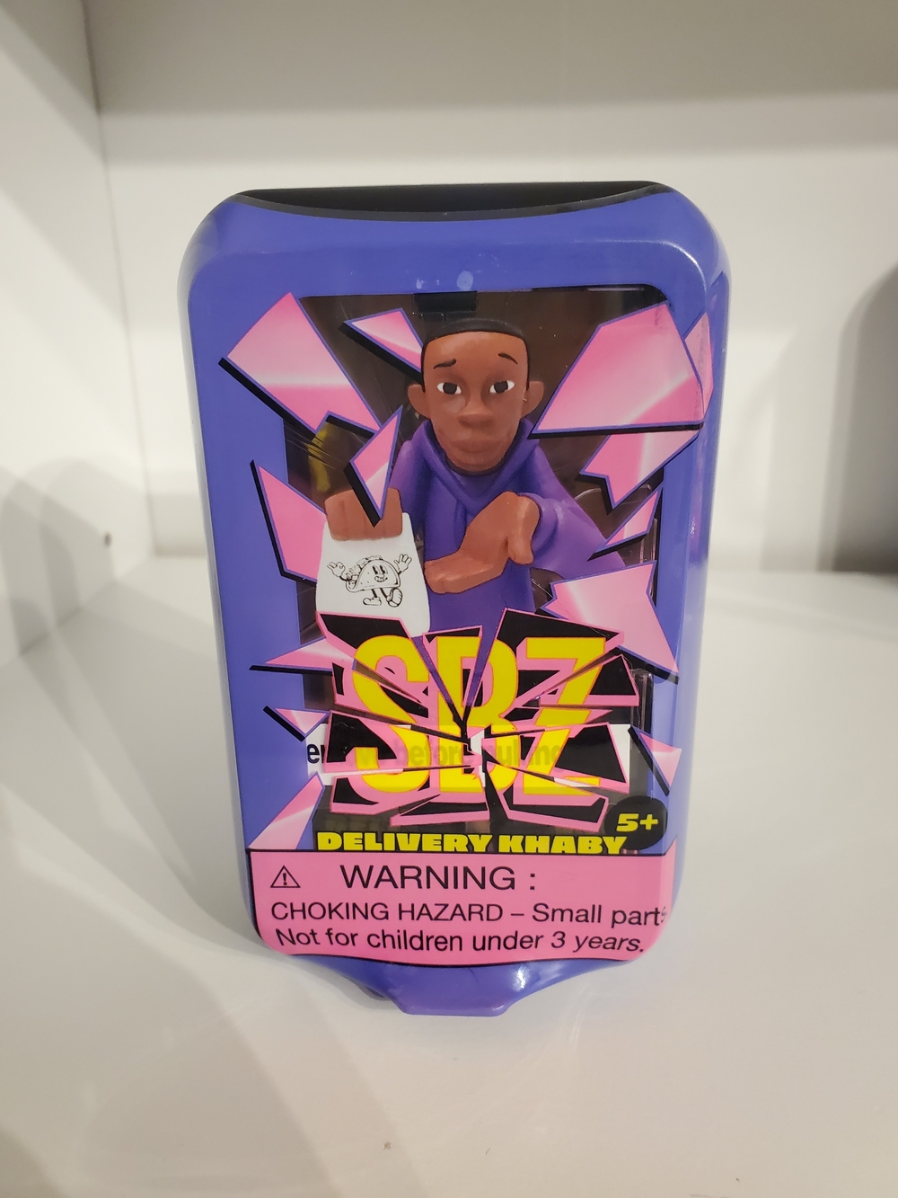 Screenbreakz Delivery Khaby Action Figure - Purple with Pink Accents